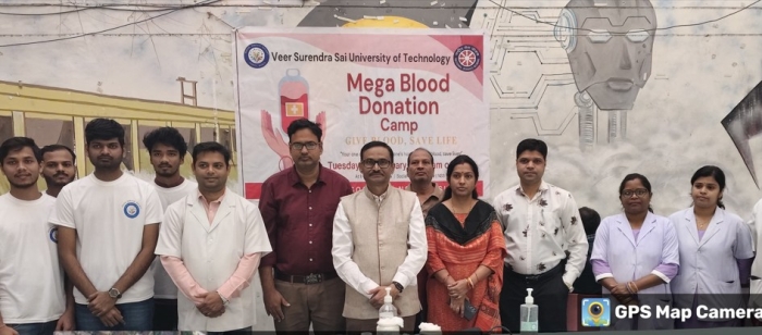 Mega Blood Donation Camp by Social Service Society and the National Service Scheme (NSS) of VSSUT in collaboration with VIMSAR