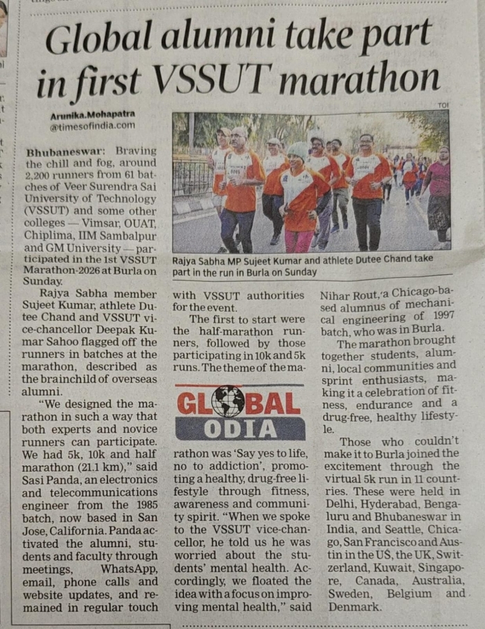 First VSSUT Marathon on 11 January 2026: Say Yes to Life, No to Addiction"