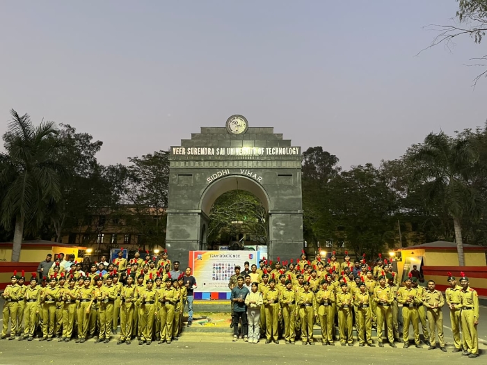 NCC VSSUT Burla pays heartfelt tribute to the martyrs of Pulwama.