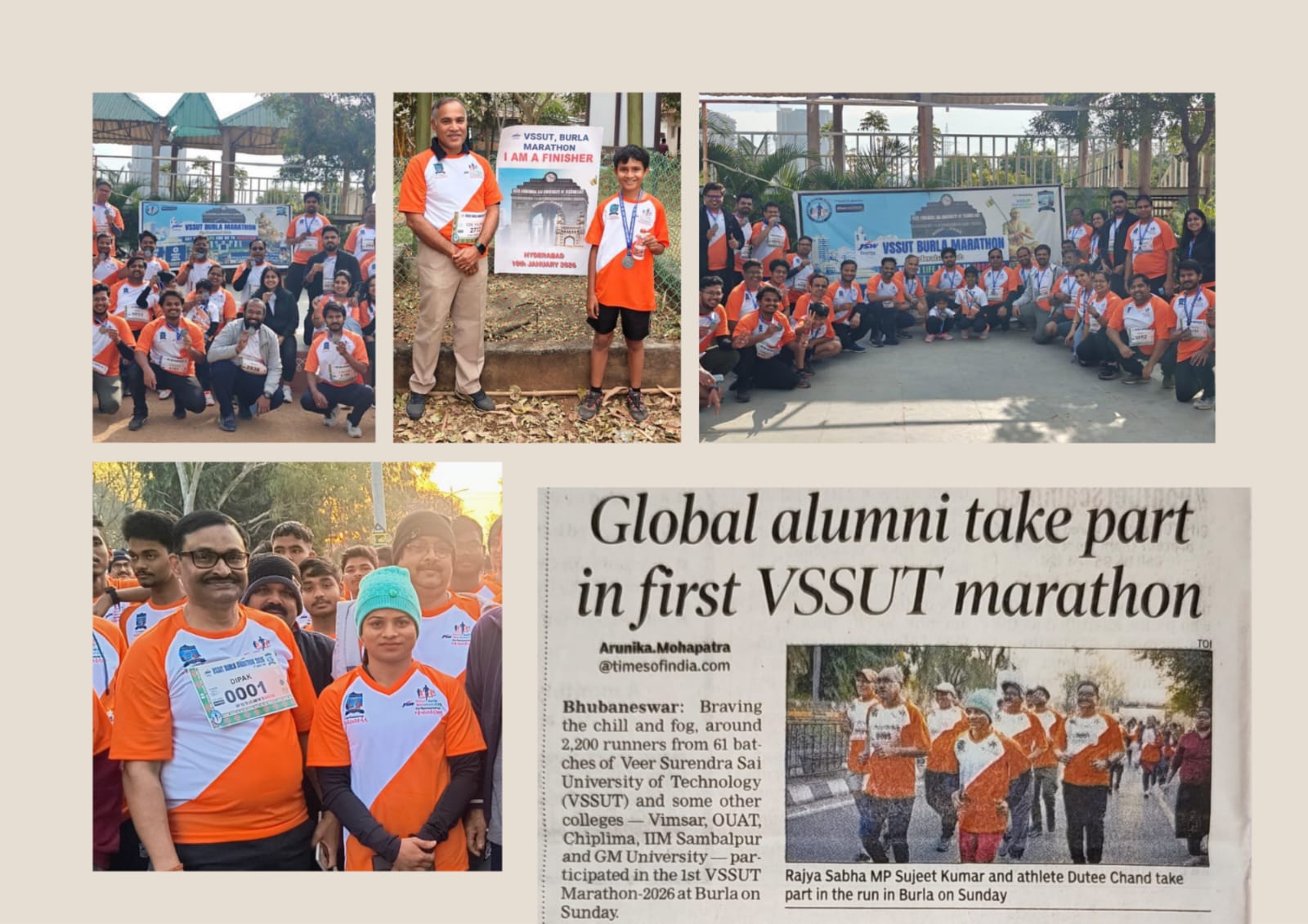 VSSUT BURLA MARATHON 2026  Say Yes to Life, No to Addictions