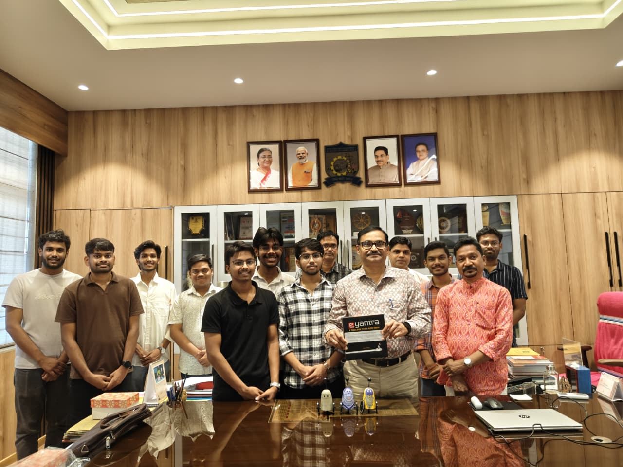 Team from Robotics Society, VSSUT, Burla secured AIR 4 at prestigious E-Yantra Robotics Competition by IIT Bombay